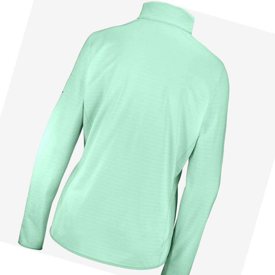 Salomon ESSENTIAL LIGHTWARM Kadın Kapüşonlu Sweatshirt Yeşil | TR 2536DFM